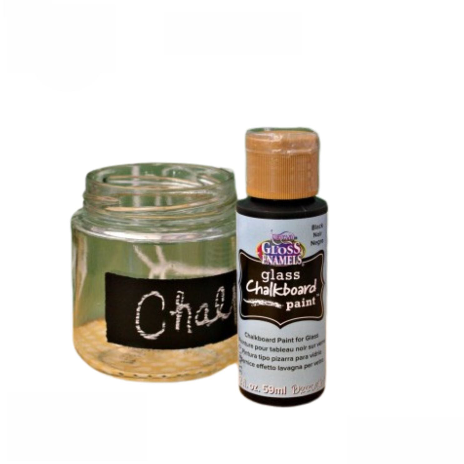 ChalkBoard Paint for Glass / Pintura Tipo Pizarra para Vidrio Descontinuado DecoArt