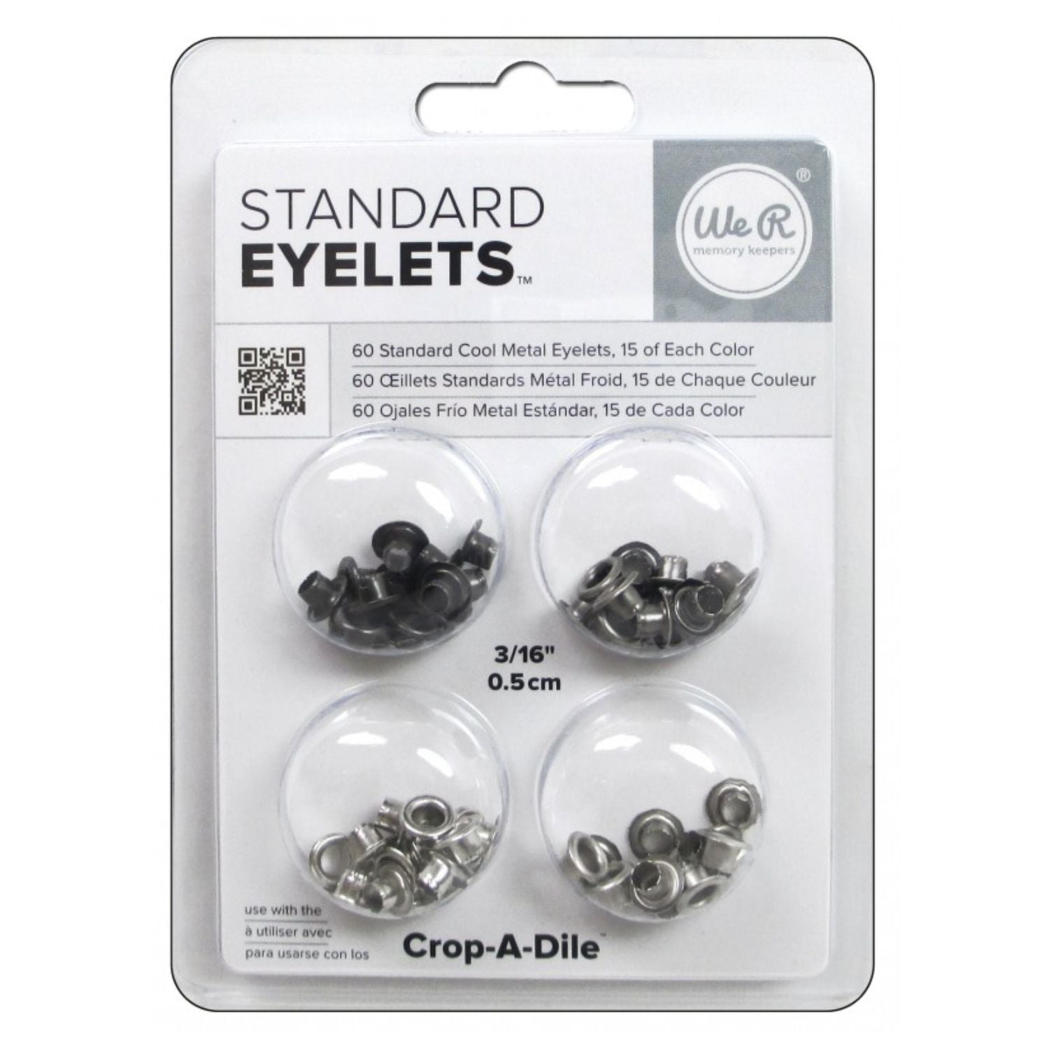 Standard Eyelets Cool Metal / Ojillos Estándar Metálicos Adornos / Embellishments We R Memory Keepers