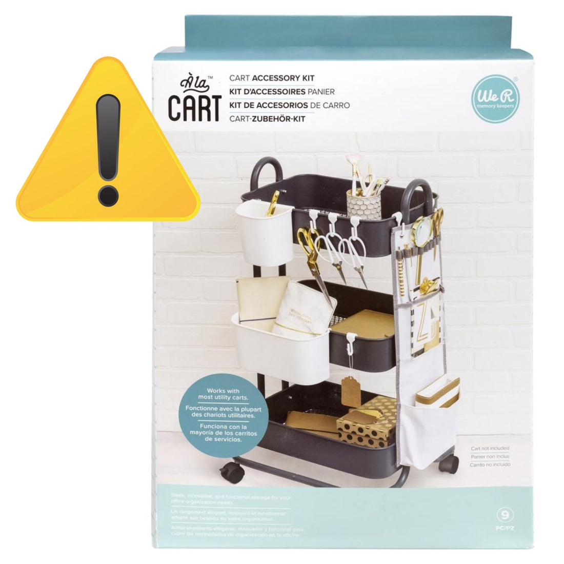 EA A La Cart Cup &amp; Clip Kit / Accesorios Para Carrito Almacenamiento y Organización We R Memory Keepers