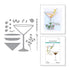 Olive Martinis Etched Dies Happy Hour / Suaje Grabado Martinis Hora Feliz Dados de Corte / Suajes / Troqueles Spellbinders