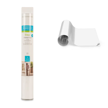 Premium Vinyl White 12 x 48" / Rollo de Vinil Permanente Blanco Viniles Cricut