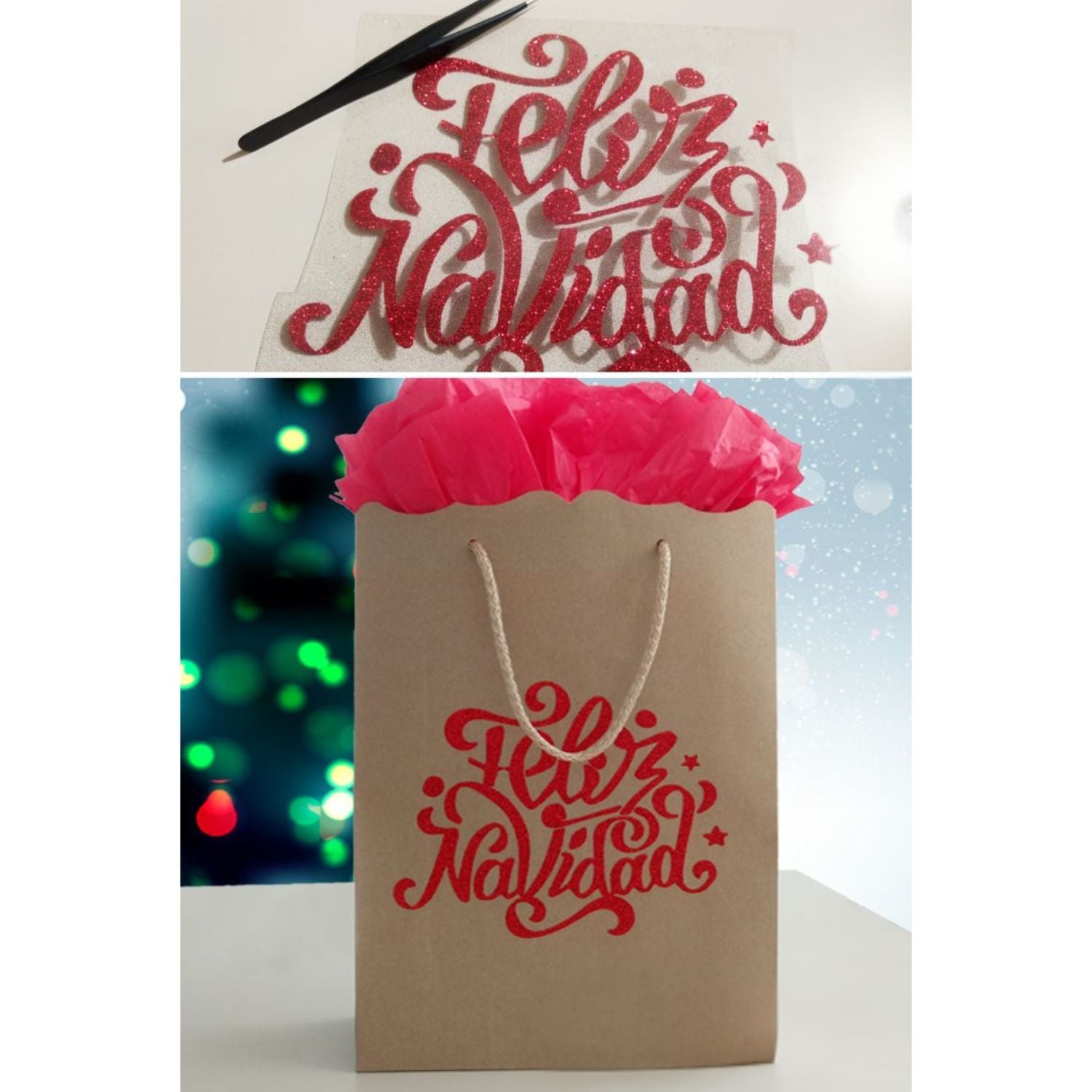 Premium Vinyl Shimmer Red 12 x 48" / Rollo de Vinil Permanente Rojo Glitter Viniles Cricut