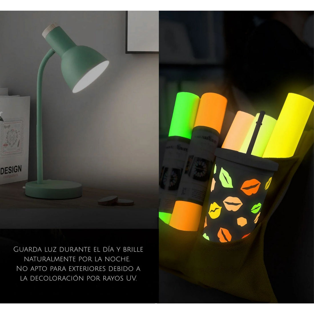 Glow In the Dark Vinyl Purple / Vinil Adhesivo Brilla en la Obscuridad Morado Viniles Teckwrap