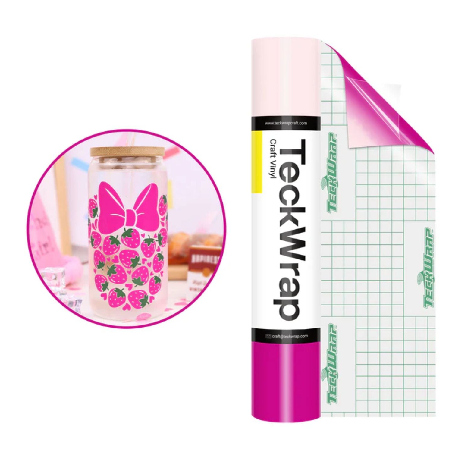 Cold Color Changing Rose Pink Vinyl / Vinil Adhesivo Rosa Cambia De Color Con Frío Viniles Teckwrap