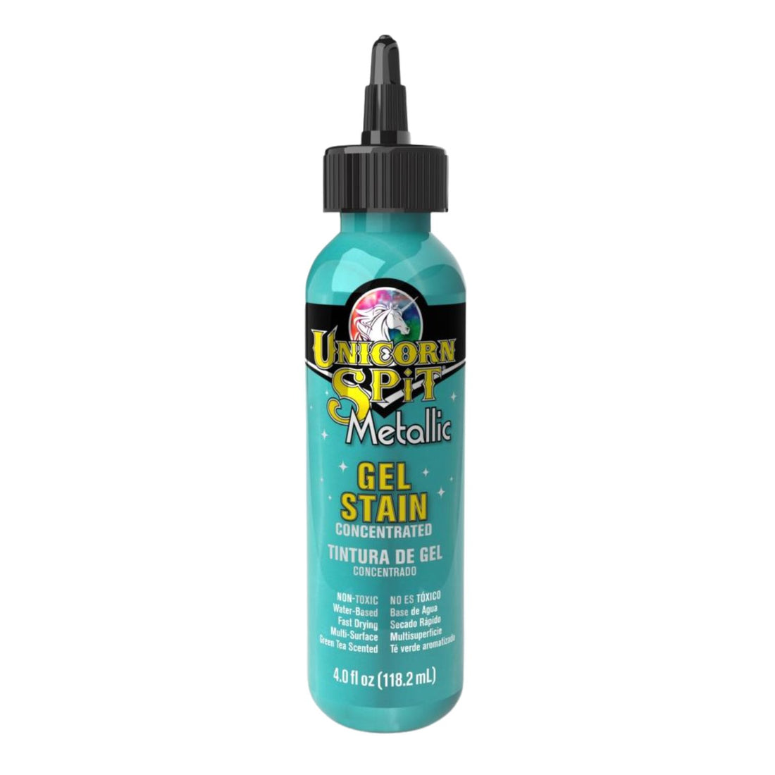 Sparkling Wood Stain &amp; Glaze Metallic Poseidon / Tinta y Esmalte Multi Superficies Pintura y Medios Mixtos Unicorn Spit
