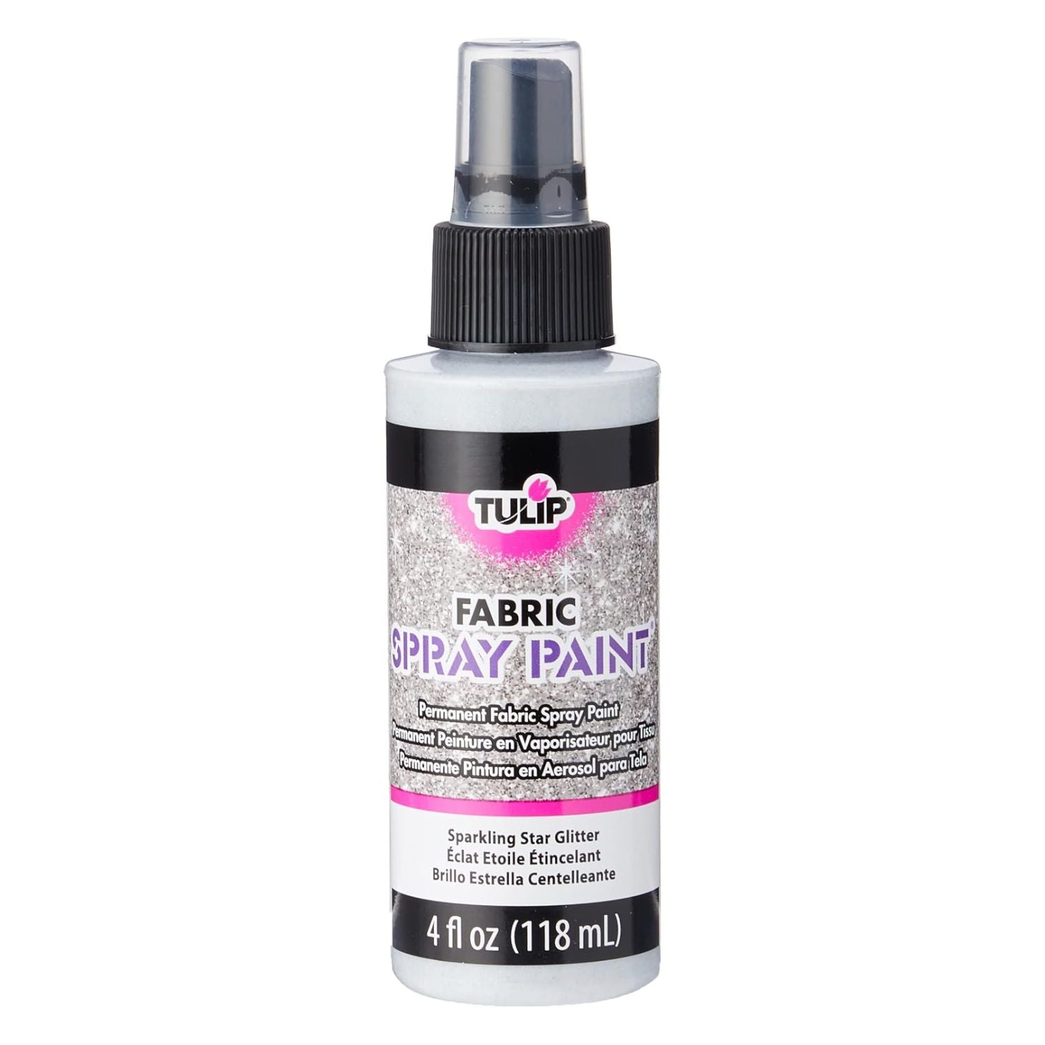 EA Tulip Fabric Spray Paint Sparkling Star Glitter / Spray para Tela con Purpurina Brillante Pintura para Tela Tulip