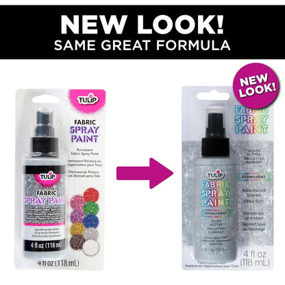 EA Tulip Fabric Spray Paint Sparkling Star Glitter / Spray para Tela con Purpurina Brillante Pintura para Tela Tulip