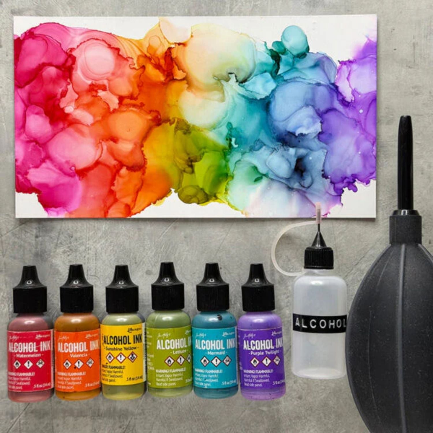 Tim Holtz Alcohol Valencia / Tinta al Alcohol Naranja Tintas al Alcohol Ranger
