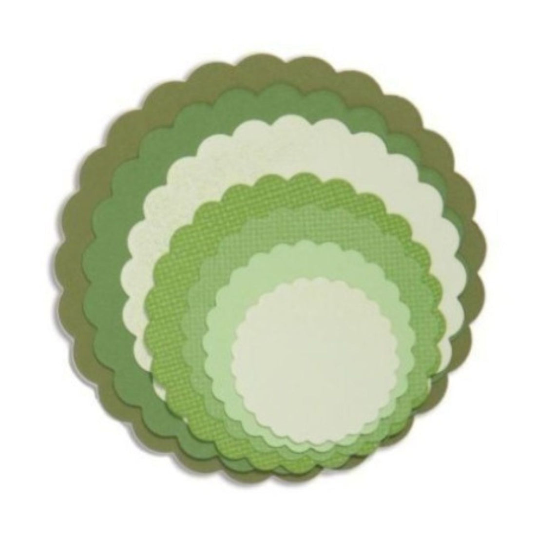 Framelits Rounded Scallops Circles / Suaje de Corte Círculos con Onditas Dados de Corte / Suajes / Troqueles Sizzix