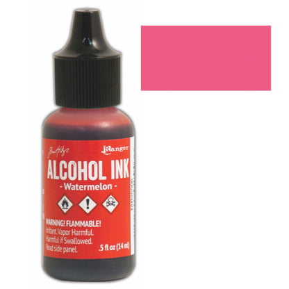 Tim Holtz Alcohol Watermelon / Tinta al Alcohol Sandía Tintas al Alcohol Ranger