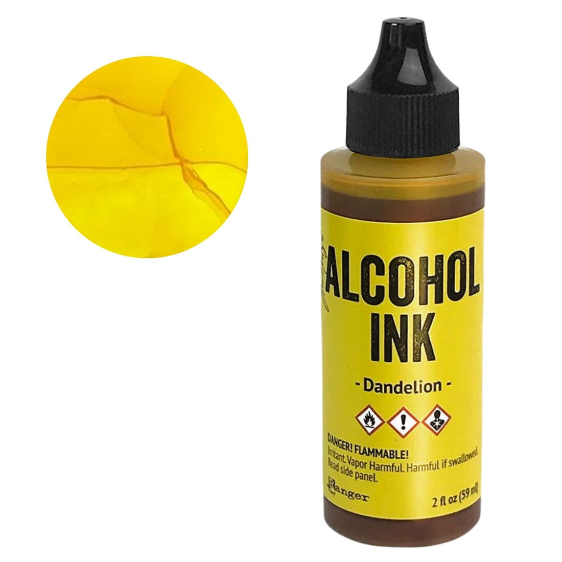 Tim Holtz Alcohol Ink Dandelion / Tinta al Alcohol Amarillo Tintas al Alcohol Ranger