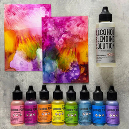 Tim Holtz Alcohol Pearls Splendor / Tinta al Alcohol Aperlada Naranja Tintas al Alcohol Ranger