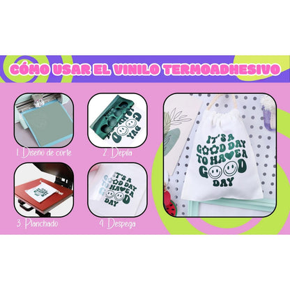 PU Heat Transfer Vinyl Light Gold / Vinil De Transferencia De Calor Oro Claro Viniles Teckwrap