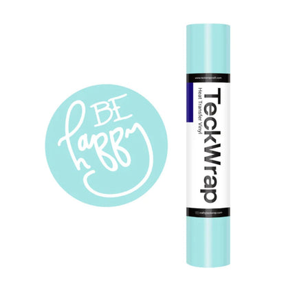 PU Heat Transfer Vinyl Pastel Blue / Vinil De Transferencia De Calor Azul Pastel Viniles Teckwrap