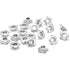 25 Ojillos De Flor Acero Plateados 5mm Adornos / Embellishments Hobbees