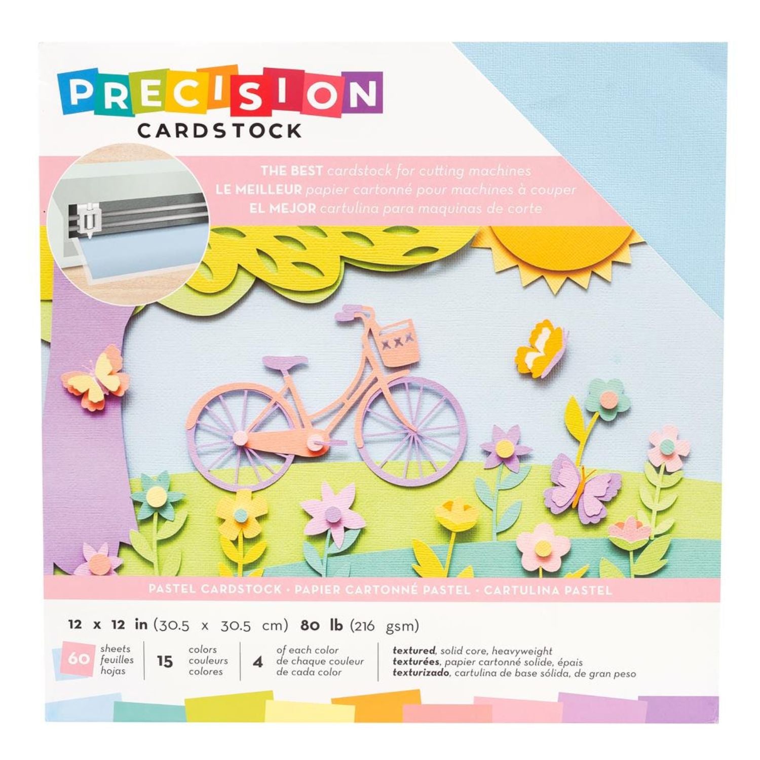 Pastel Cardstock / Block de Cartulina Colores Pastel Papel American Crafts