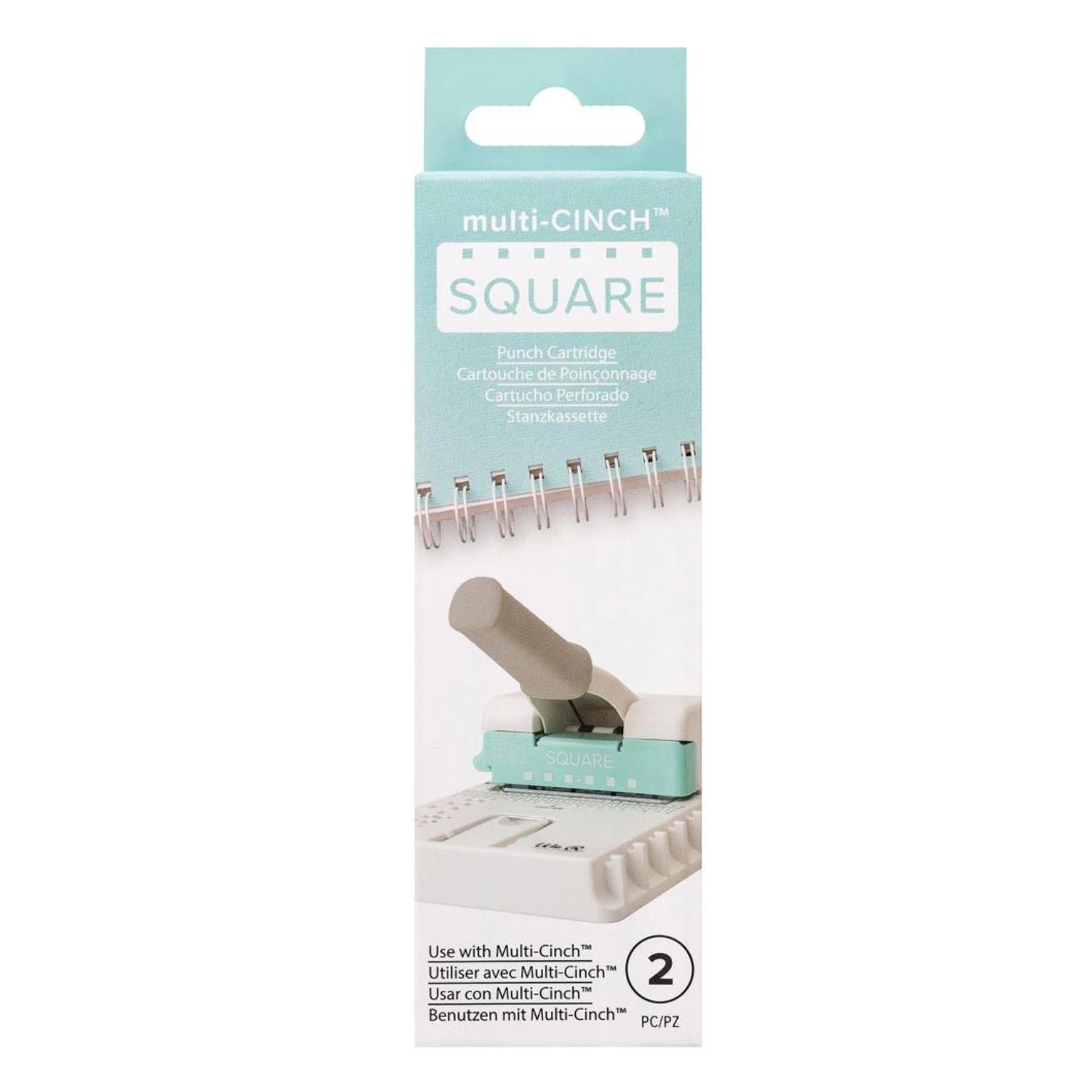 Multi Cinch Cartridge Square Punch / Cartucho Intercambiable de Cuadros Accesorios We R Memory Keepers
