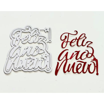Suaje o Troquel de ¡Feliz AÑo Nuevo! Dados de Corte / Suajes / Troqueles Hobbees