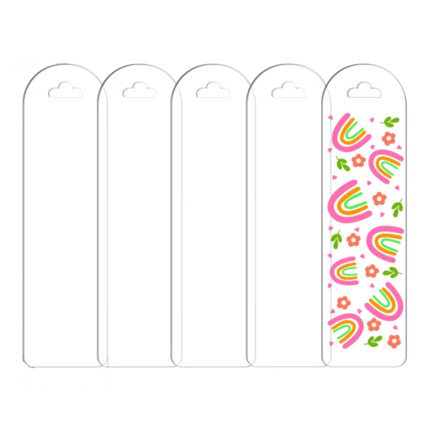 Cloud Bookmark / 5 Acrílicos De Nube Para Separadores de Libros Accesorios Teckwrap