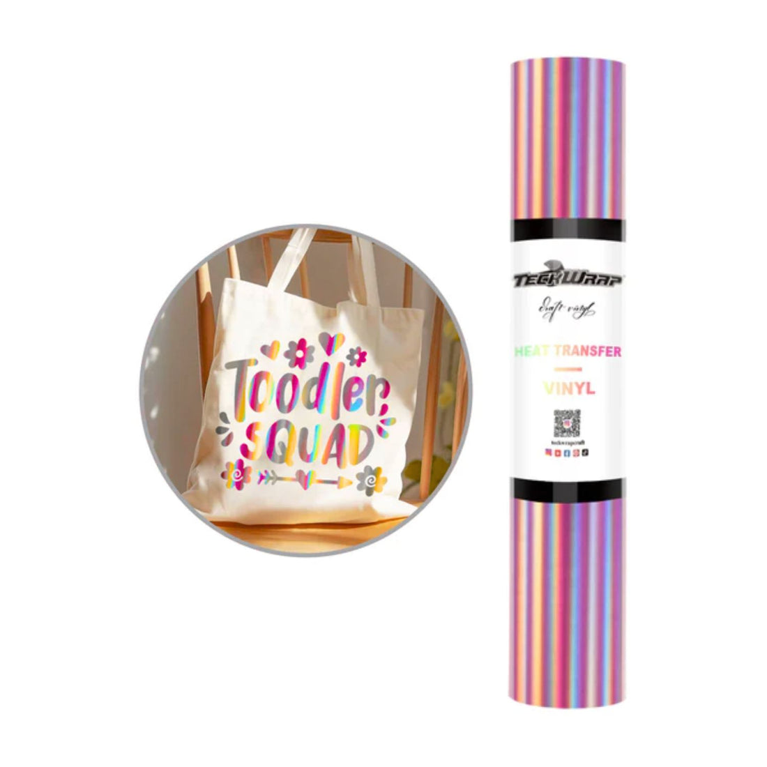 Soft Holo Rose Gold HTV / Vinil Termoadhesivo Holográfico Oro Rosa Viniles Teckwrap