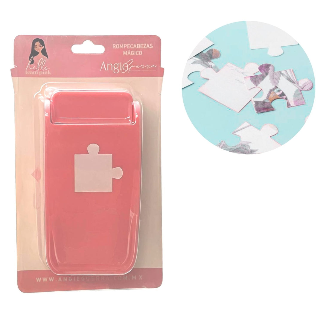 Perforadora de Rompecabezas Team Pink Perforadoras We R Makers
