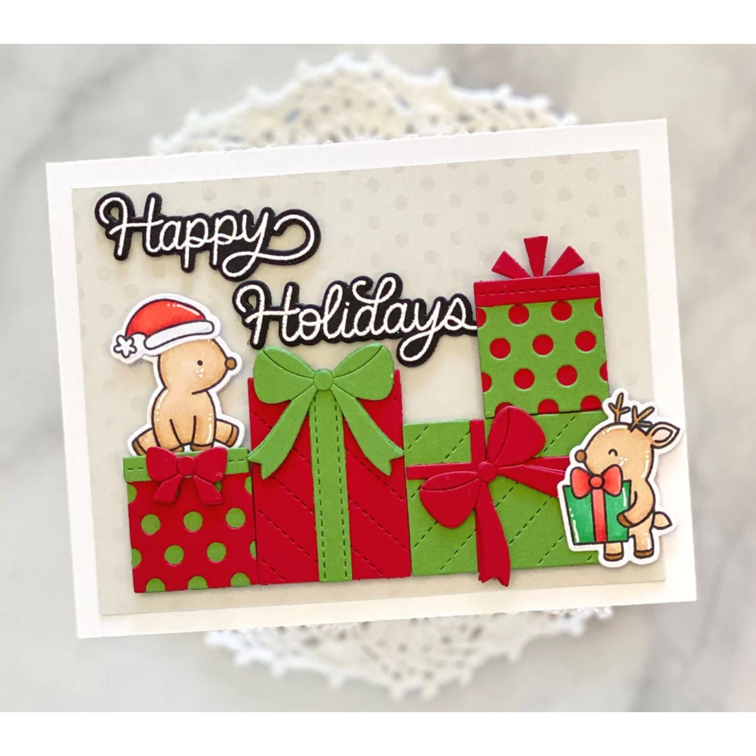 Set de Suajes o Troqueles de Regalos con Moños Dados de Corte / Suajes / Troqueles Hobbees