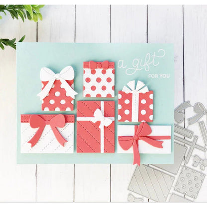 Set de Suajes o Troqueles de Regalos con Moños Dados de Corte / Suajes / Troqueles Hobbees