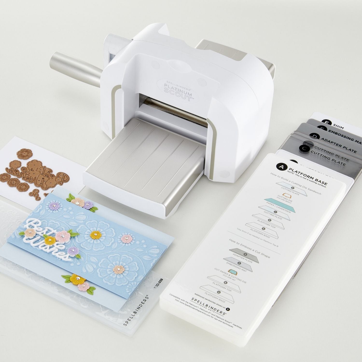 Spellbinders Platinum Scout Cutting Machine / Troqueladora 8.9cm Suajadoras / Troqueladoras Spellbinders