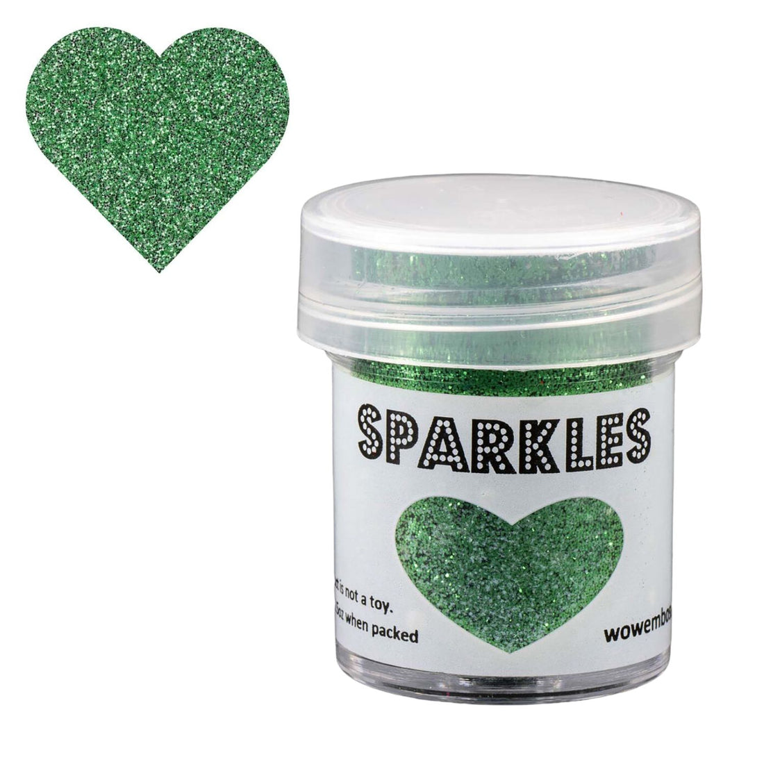 Wow Sparkles Glitter Lime Green / Brillantina Premium Verde Lima Polvos de Embossing Wow!