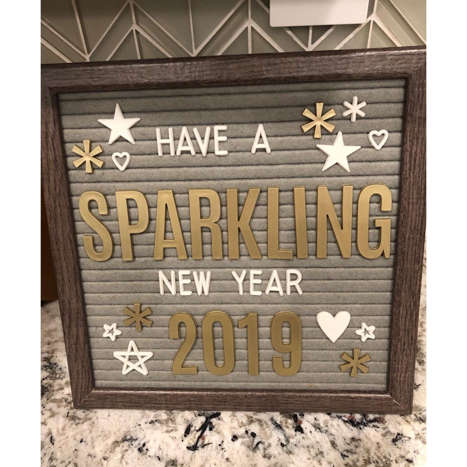 Letterboard 2in Sans Serif Gold / Letras Doradas Para Tablero Tableros Heidi Swapp