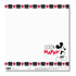Mickey Black & White Grid Cardstock 12 x 12" / Cartulina Estampada Disney Papel, Hojas Sueltas Ek Success