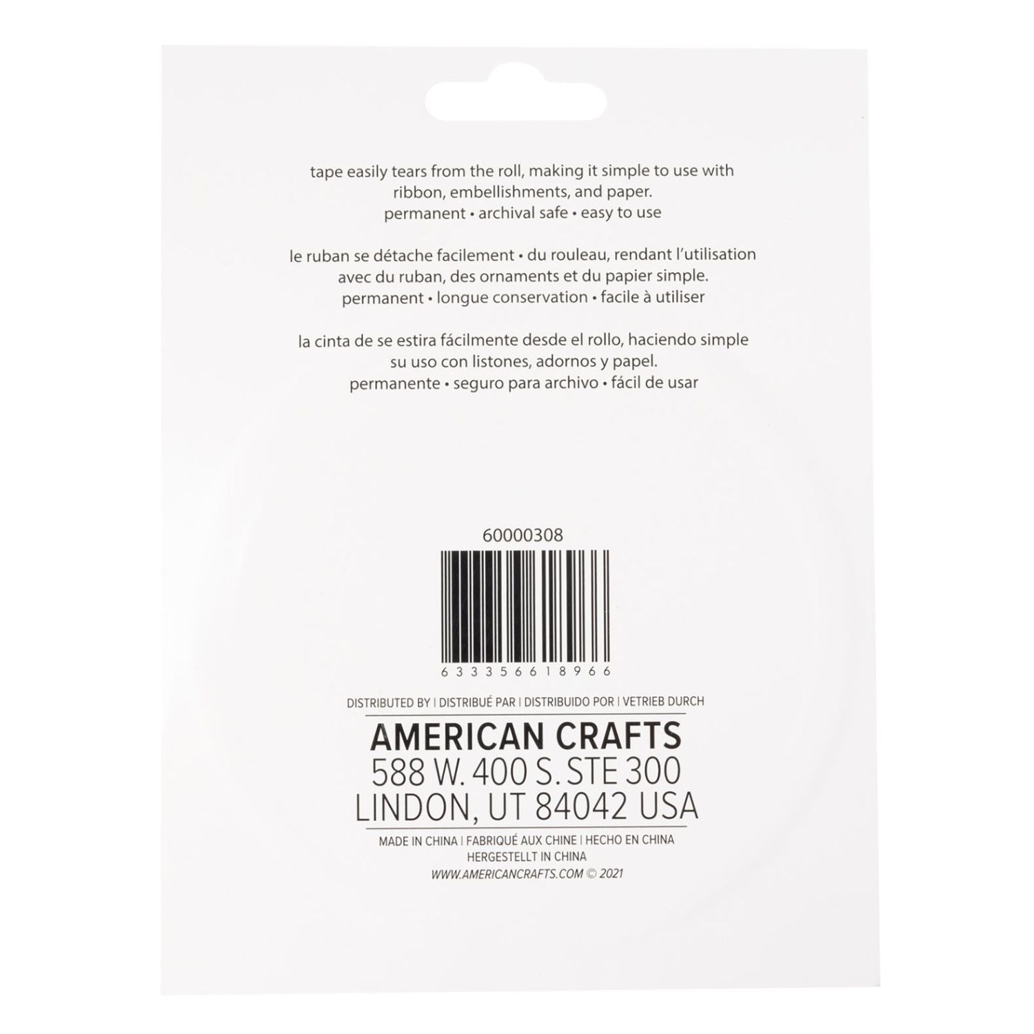 Sticky Thumb Double-Sided Tape 2" / Cinta Adhesiva Doble Cara Adhesivos / Pegamentos Sticky Thumb
