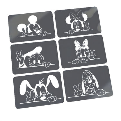 Set Stencils Pandilla Disney Peekaboo Esténciles / Plantillas Hobbees