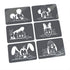 Set Stencils Pandilla Disney Peekaboo Esténciles / Plantillas Hobbees