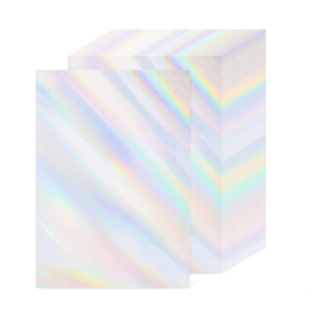 Laminate Sheets Rainbow Holographic / 10 Hojas Laminado Autoadhesivo Arcoiris Holo Acetato y Especializados Teckwrap
