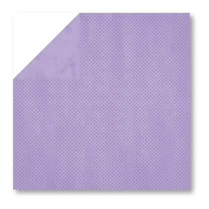 Lavender Dot Cardstock / Cartulina Textuizada de Puntitos Doble Cara Papel, Hojas Sueltas BoBunny