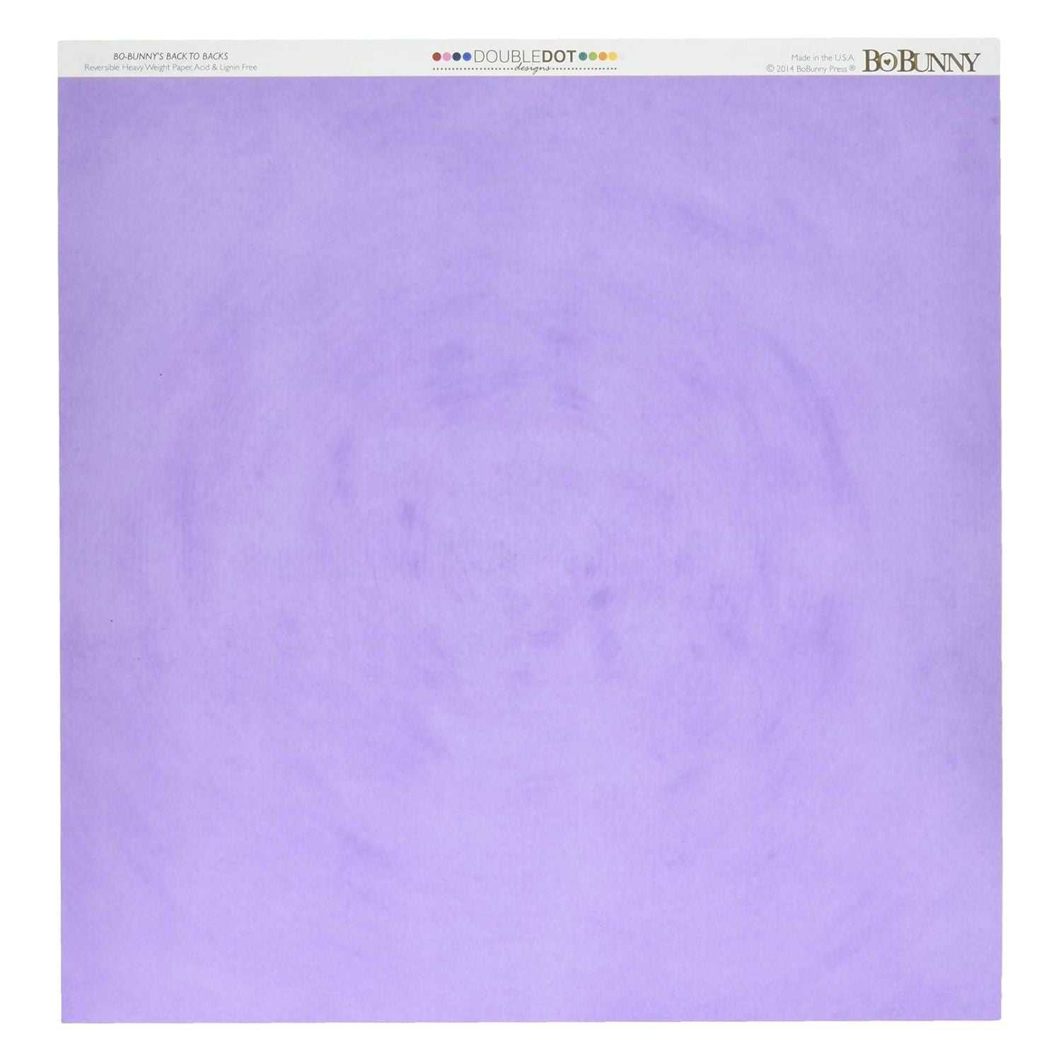 Lavender Dot Cardstock / Cartulina Textuizada de Puntitos Doble Cara Papel, Hojas Sueltas BoBunny