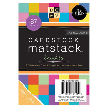 Bright Cardstock 4.5 x 6.5" / Block de Cartulina Colores Brillantes Papel DCWV