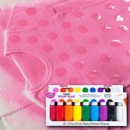 Spray Paint Party Pack / Pintura Para Tela En Spray Fiesta Arcoiris Pintura para Tela Tulip