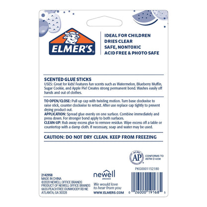 Scented Glue Sticks / 4 Barras de Pegamento Perfumadas Adhesivos / Pegamentos Elmer´s