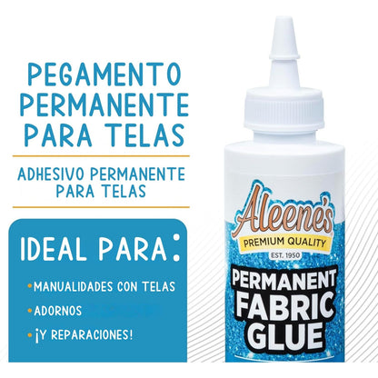 Permanent Fabric Glue / Pegamento Permanente Para Telas Adhesivos / Pegamentos Aleene&