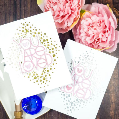 Dappled Pink Embossing Powder / Polvo de Embossing Rosa Moteado Polvos de Embossing Wow!