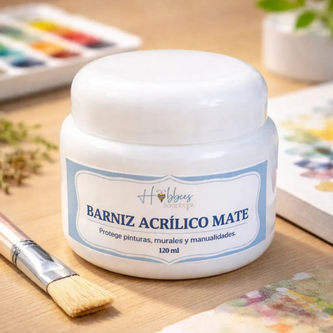 Barniz Sellador Acrílico Mate Pinturas Hobbees