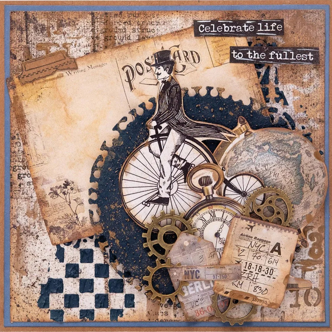 Masks Stencils Nr. 334 Clocks &amp; Grid / Estencil Reloj y Cuadricula Esténciles / Plantillas Hobbees