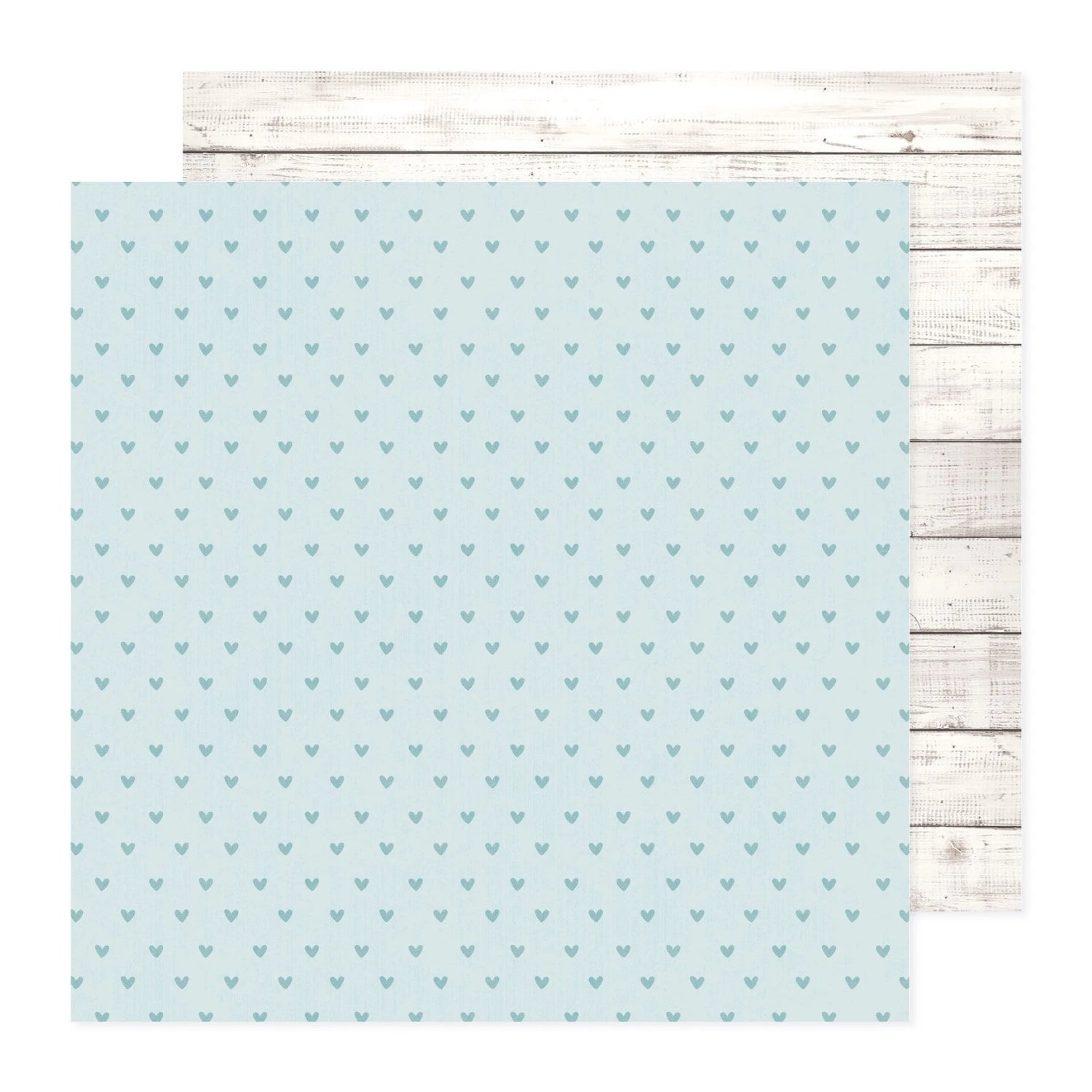 Blue Hearts, Hello Little Boy Double-Sided Cardstock / Cartulina Estampada Doble Cara 12" Papel, Hojas Sueltas American Crafts