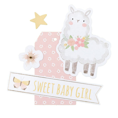 Hello Little Girl Ephemera Die-Cuts / Recortes Decorativos de Cartulina Adornos / Embellishments American Crafts