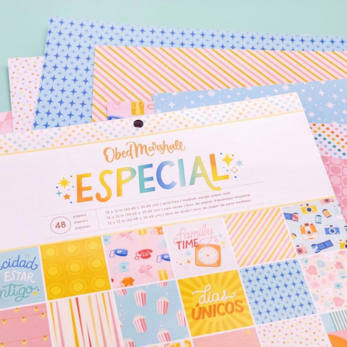 Especial Single-Sided Paper Pad 12 x 12" / Block de Papel Especial Papel American Crafts
