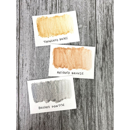 Tim Holtz Distress Crayons Metallics / Crayones Reactivos al Agua Set Metálicos Colores y Plumones Ranger