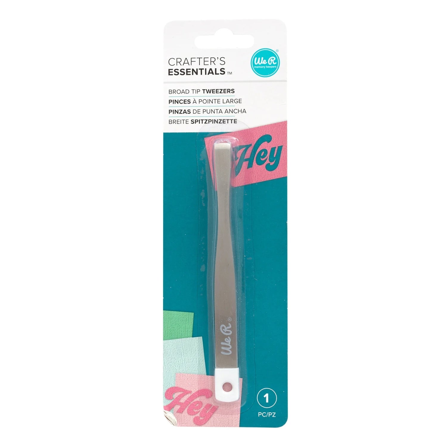 Broad Tip Tweezers / Pinzas Rectas De Punta Ancha Herramientas We R Memory Keepers