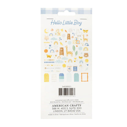 Hello Little Boy Ephemera Die-Cuts / Recortes Decorativos de Cartulina Adornos / Embellishments American Crafts